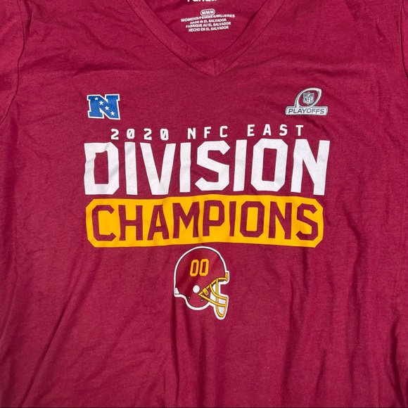 Fanatics NFL NFC East Division Champs Sz M Washington Long Sleeve T Hers L030722 - Picture 3 of 5
